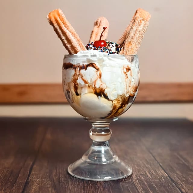 Churros & Ice Cream.