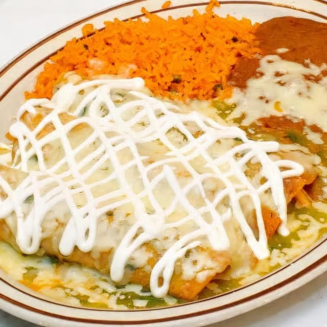 Enchiladas Verdes.