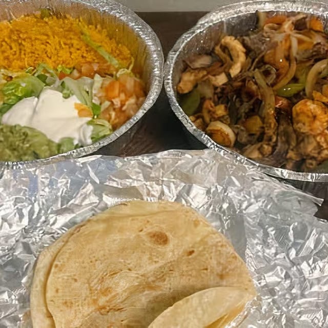 Chicken or Steak Trio Fajita.
